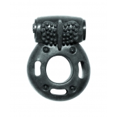 Черное эрекционное кольцо с вибрацией Rings Axle-pin - Lola Games - в Батайске купить с доставкой