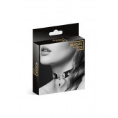 Черный чокер с замком в форме сердца - Bijoux Pour Toi - купить с доставкой в Батайске