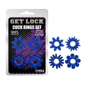 Набор из 4 синих колец Get Lock - Chisa - в Батайске купить с доставкой
