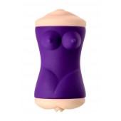 Двухсторонний мастурбатор JOS YARA в фиолетовой колбе - JOS - в Батайске купить с доставкой