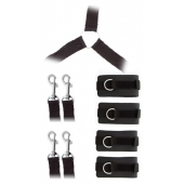 Комплект наручников и поножей LUXURIOUS BED RESTRAINT CUFF SET - Blush Novelties - купить с доставкой в Батайске