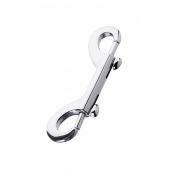 Серебристый двухсторонний карабин TOYFA Metal - ToyFa - купить с доставкой в Батайске