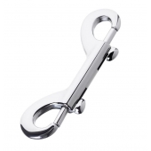 Серебристый двухсторонний карабин TOYFA Metal - ToyFa - купить с доставкой в Батайске