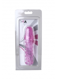 Розовая насадка с нежными шипами - 13,5 см. - Toyfa Basic - в Батайске купить с доставкой