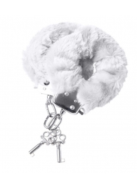 Наручники с белой меховой опушкой - ToyFa - купить с доставкой в Батайске