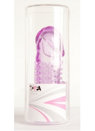 Фиолетовая насадка с коготком и шипами - 13 см. - Toyfa Basic - в Батайске купить с доставкой