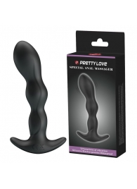 Черный анальный стимулятор простаты с вибрацией Special Anal Massager - 14,5 см. - Baile - в Батайске купить с доставкой