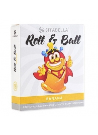 Стимулирующий презерватив-насадка Roll   Ball Banana - Sitabella - купить с доставкой в Батайске
