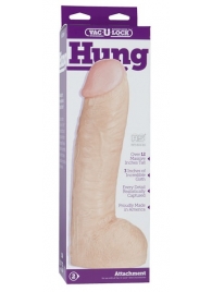Огромная насадка-реалистик Vac-U-Lock Realistic Hung - 31,7 см. - Doc Johnson - купить с доставкой в Батайске