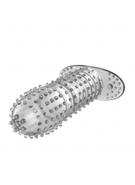 Закрытая прозрачная насадка Crystal sleeve - 12 см. - Erowoman-Eroman - в Батайске купить с доставкой