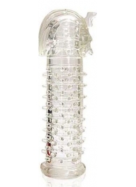 Закрытая прозрачная насадка на пенис Crystal Sleeve Faraon - 13,5 см. - Erowoman-Eroman - в Батайске купить с доставкой