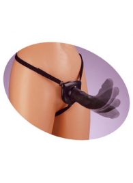 Черный податливый страпон Posable Partner Strap-On - 17,8 см. - Pipedream - купить с доставкой в Батайске