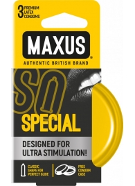 Презервативы с точками и рёбрами в железном кейсе MAXUS Special - 3 шт. - Maxus - купить с доставкой в Батайске