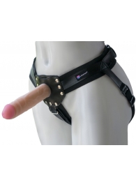Черный пояс-трусики с двумя насадками  Экзотик-Linda  - 15,5 и 10,5 см. - LOVETOY (А-Полимер) - купить с доставкой в Батайске