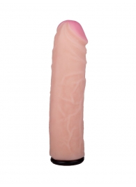 Черный пояс-трусики с насадкой  Гламур Dana  - 15,5 см. - LOVETOY (А-Полимер) - купить с доставкой в Батайске