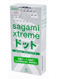 Презервативы Sagami Xtreme Type-E с точками - 10 шт. - Sagami - купить с доставкой в Батайске