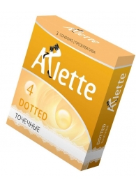 Презервативы Arlette Dotted с точечной текстурой - 3 шт. - Arlette - купить с доставкой в Батайске