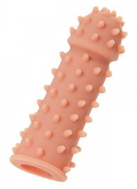 Телесная реалистичная насадка KOKOS Extreme Sleeve 03 с дополнительной стимуляцией - 12,7 см. - KOKOS - в Батайске купить с доставкой