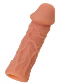 Телесная реалистичная насадка KOKOS Extreme Sleeve 05 с дополнительной стимуляцией - 12,7 см. - KOKOS - в Батайске купить с доставкой
