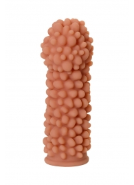 Телесная реалистичная насадка KOKOS Extreme Sleeve 08 с дополнительной стимуляцией - 12,7 см. - KOKOS - в Батайске купить с доставкой