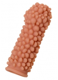 Телесная реалистичная насадка KOKOS Extreme Sleeve 08 с дополнительной стимуляцией - 12,7 см. - KOKOS - в Батайске купить с доставкой