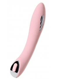 Розовый силиконовый вибратор с электростимуляцией TESLA G-POINT - 21 см. - ToyFa - купить с доставкой в Батайске