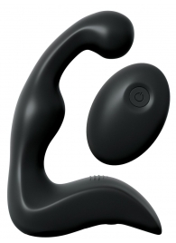 Черный вибромассажер простаты с пультом ДУ Control P-Spot Pro - Pipedream - в Батайске купить с доставкой