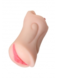 Телесный двусторонний мастурбатор Fruity Tongue - ротик и вагина - ToyFa - в Батайске купить с доставкой