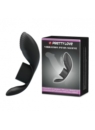 Черное кольцо на пенис с вибрацией Vibration Penis Sleeve - Baile - в Батайске купить с доставкой