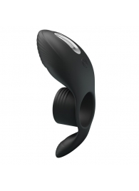 Черное кольцо на пенис с вибрацией Vibration Penis Sleeve - Baile - в Батайске купить с доставкой