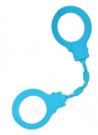 Голубые силиконовые наручники A-Toys без ключа - A-toys - купить с доставкой в Батайске