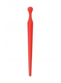 Красный силиконовый уретральный плаг - 10 см. - ToyFa - купить с доставкой в Батайске