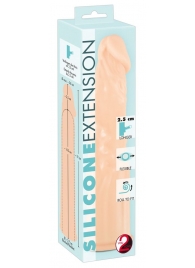 Телесная насадка-удлинитель Silicone Extension - 19 см. - Orion - в Батайске купить с доставкой