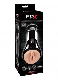 Телесный вибромастурбатор-вагина Cock Compressor Vibrating Stroker - Pipedream - в Батайске купить с доставкой