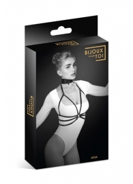 Черная упряжь на грудь Julia - Bijoux Pour Toi - купить с доставкой в Батайске