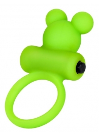 Зеленое виброкольцо на пенис A-Toys - A-toys - в Батайске купить с доставкой