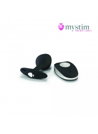 Черная пробка Mystim Rocking Vibe S с возможностью подключения к электростимулятору - 9,7 см. - MyStim - купить с доставкой в Батайске