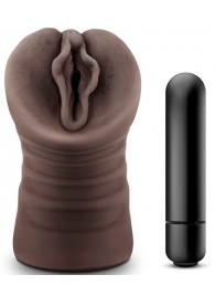 Коричневый мастурбатор-вагина Alexis - Blush Novelties - в Батайске купить с доставкой