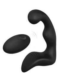 Черный вибромассажер простаты REMOTE BOOTY PLEASER - Dream Toys - в Батайске купить с доставкой
