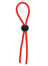 Красное эрекционное лассо с одной бусинкой-утяжкой STRETCHY THICK LASSO - Dream Toys - в Батайске купить с доставкой