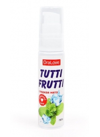 Гель-смазка Tutti-frutti со вкусом сладкой мяты - 30 гр. - Биоритм - купить с доставкой в Батайске