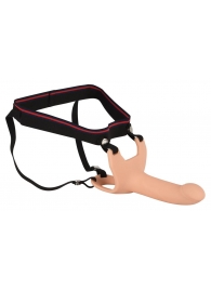 Силиконовый полый страпон на ремнях Silicone Strap-on - 16 см. - Orion - купить с доставкой в Батайске
