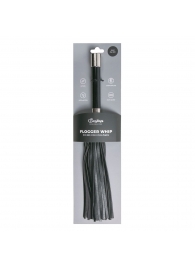 Черная плеть Easytoys Flogger With Metal Grip - 38 см. - Easy toys - купить с доставкой в Батайске