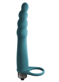 Зеленая вибронасадка для двойного проникновения Bramble - 16,5 см. - Lola Games - купить с доставкой в Батайске