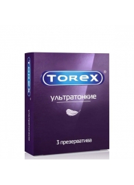 Презервативы Torex  Ультратонкие  - 3 шт. - Torex - купить с доставкой в Батайске
