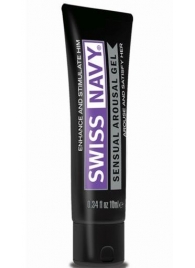 Возбуждающий гель-лубрикант на водной основе Sensual Arousal Lubricant - 10 мл. - Swiss navy - купить с доставкой в Батайске