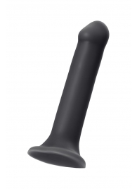 Черный фаллос на присоске Silicone Bendable Dildo XL - 20 см. - Strap-on-me - купить с доставкой в Батайске