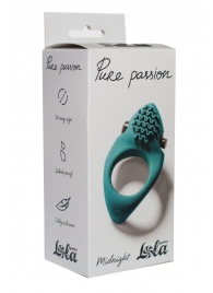 Зеленое эрекционное виброкольцо Pure Passion Midnight - Lola Games - в Батайске купить с доставкой