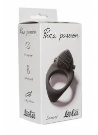 Черное эрекционное виброкольцо Pure Passion Sunset - Lola Games - в Батайске купить с доставкой