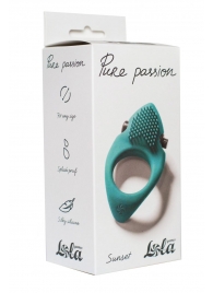Зеленое эрекционное виброкольцо Pure Passion Sunset - Lola Games - в Батайске купить с доставкой